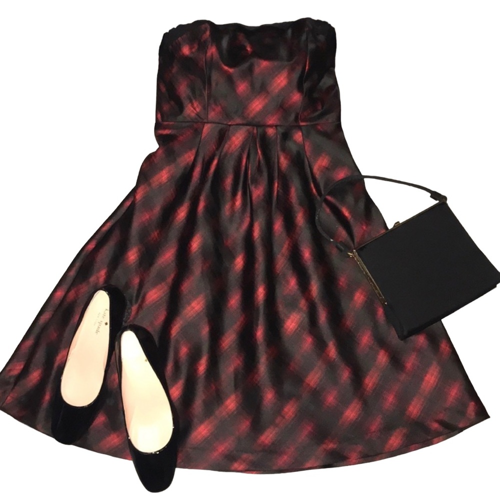 The Limited Black/Red Strapless Dress - Picture 1 of 7